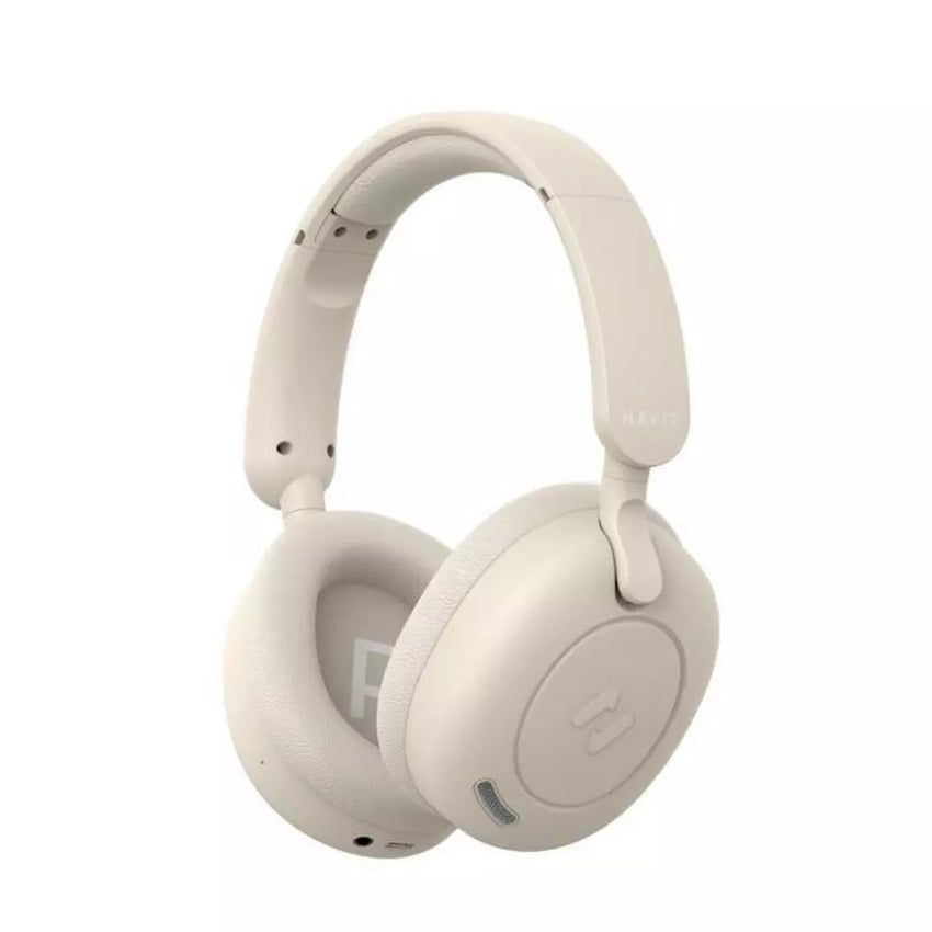 Havit-H655BT Audio series-Bluetooth headphone - Beige