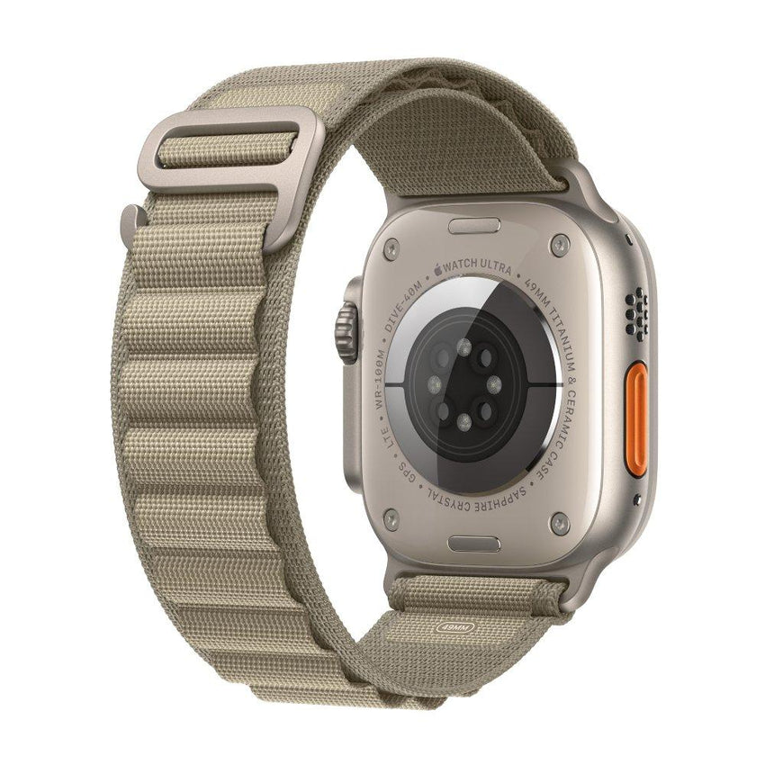 APPLE WATCH ULTRA 2 GPS + CELLULAR, 49MM TITANIUM CASE WITH OLIVE ALPINE LOOP - LARGE