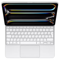 لوحة مفاتيح Apple Magic الإنجليزية والعربية لجهاز iPad Pro مقاس 13 بوصة M4، MWR43AB/A - أبيض 