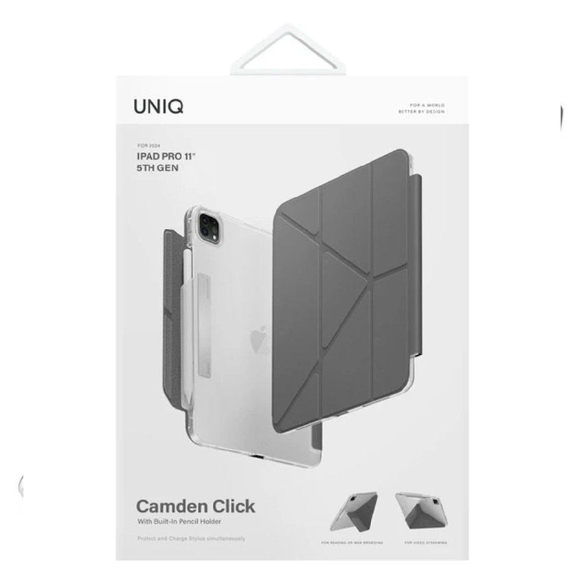 UNIQ CAMDEN CLICK NEW IPAD PRO 11 (2024) - RHINO GREY(RHINO GREY)