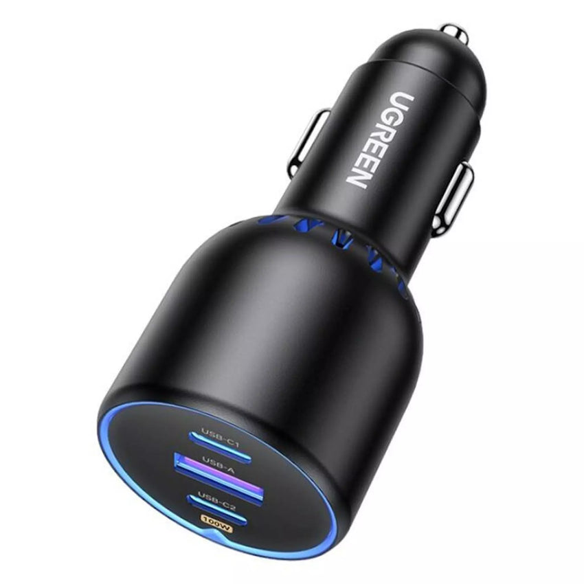 UGREEN 130W 3-Port Car Charger CD293 Black CD293