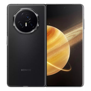 هاتف Honor Magic V3 5G الذكي - شاشة OLED LTPO قابلة للطي مقاس 7.92 بوصة، ذاكرة وصول عشوائي (RAM) سعة 12 جيجابايت، سعة تخزين 512 جيجابايت، لون أسود أنيق