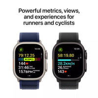 Apple Watch Ultra 2 (49mm, GPS + Cellular) - Black Titanium / Black Trail Loop M/L