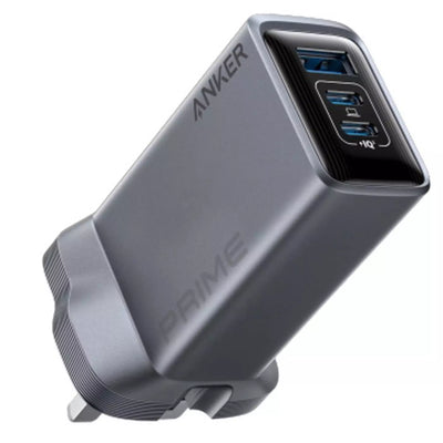 Anker Prime Charger (100W, 3 Ports, GaN) -Silver