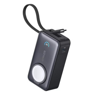 Anker MagGo Power Bank (10K, 35W, For Apple Watch, Built-In USB-C) -Black