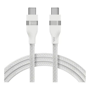 Anker USB-C to USB-C Cable 240W (Upcycled-Braided) (0.9m/3ft) -White