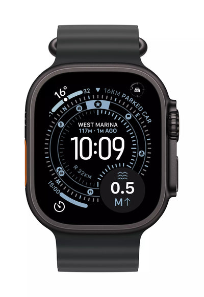 Apple Watch Ultra 2 GPS + Cellular 49mm - Black Titanium Case w/ Black Ocean Band