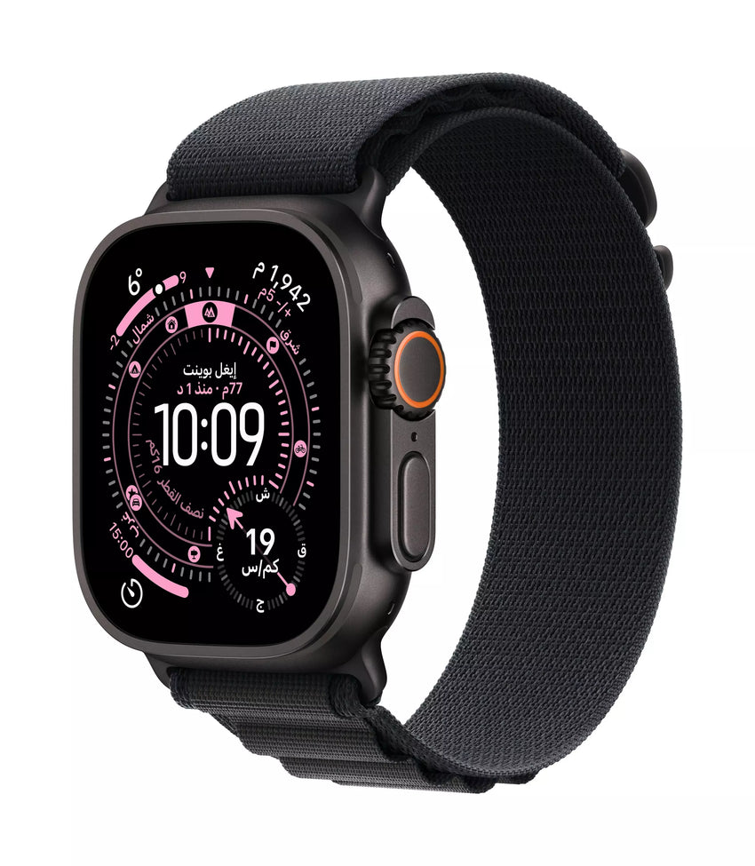 Apple Watch Ultra 3 (49mm, Black Titanium, Black Alpine Loop - Medium) - GPS + Cellular