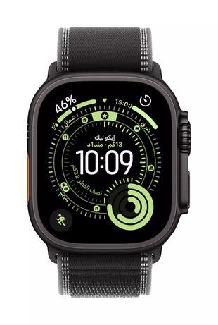 Apple Watch Ultra 3 GPS + Cellular 49mm, Black Titanium, Black/Charcoal Trail Loop