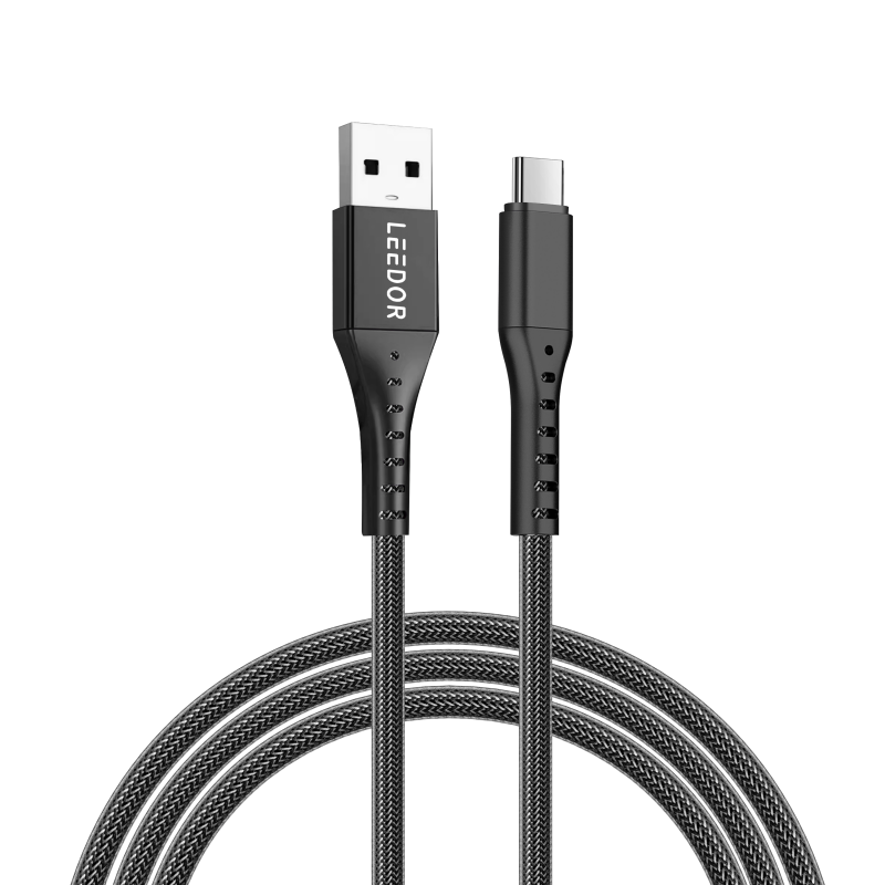 كابل بيانات LEEDOR نايلون 3A للشحن السريع 3 في 1 من النوع C إلى 3 في 1 LD-009Q1.5 متر