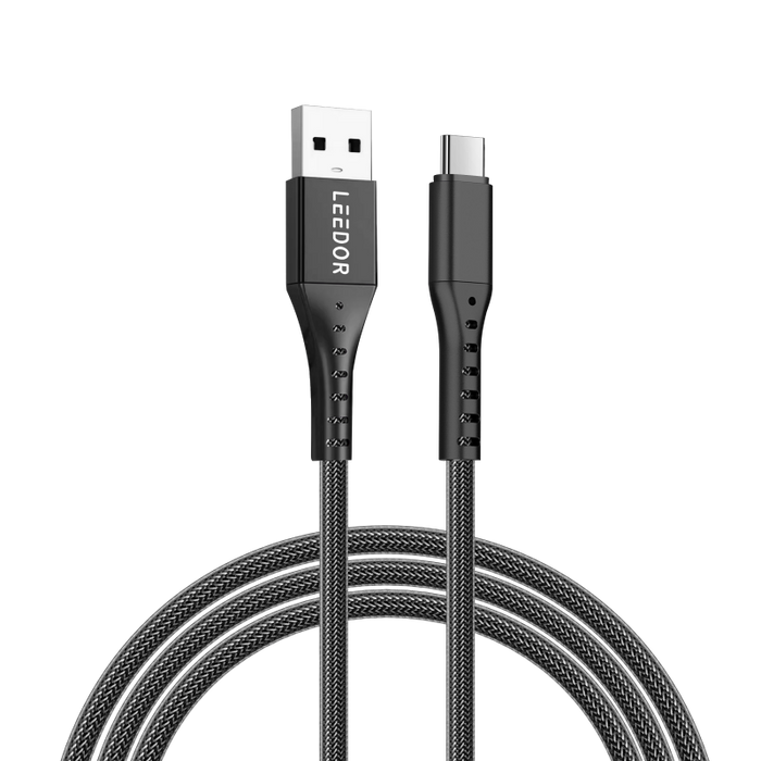 LEEDOR Nylon 3A Fast Charge 3 IN 1 Type C to 3 IN 1 Data Cable LD-009Q1.5m