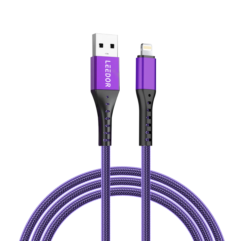كابل بيانات LEEDOR نايلون 3A للشحن السريع 3 في 1/من النوع C إلى 3 في 1 LD-009Q3m