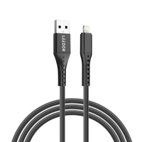 كابل بيانات LEEDOR نايلون 3A للشحن السريع 3 في 1 من النوع C إلى 3 في 1 LD-009Q1.5 متر