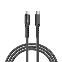 كابل بيانات من نوع C إلى C من النايلون 3A للشحن السريع من LEEDOR LD-009Q CC