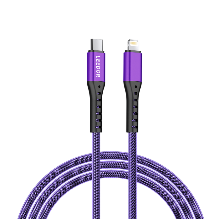 LEEDOR Nylon 3A Fast Charge 3 IN 1 Type C to 3 IN 1 Data Cable LD-009Q1.5m