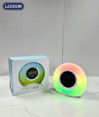 LEEDOR RBG Colorful Wireless Digital Display Speaker TWS Home Desktop Bluetooth Speaker LD-P11