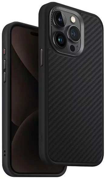 UNIQ HYBRID IPHONE 15 PRO MAX MAGCLICK CHARGING KEVA - CARBON (BLACK)