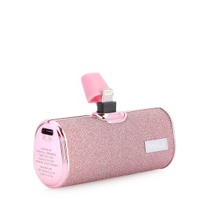 iWALK Secret4500|Diamond Portable Charger Built-In USB-C Port Diamond-Pink