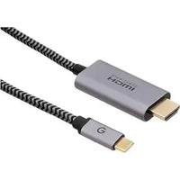 ENERGEA FIBRATOUGH, USB-C TO HDMI CABLE 4K@60HZ 2M - BLACK