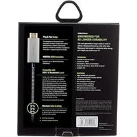 ENERGEA FIBRATOUGH, USB-C TO HDMI CABLE 4K@60HZ 2M - BLACK