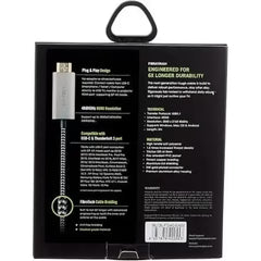 ENERGEA FIBRATOUGH, USB-C TO HDMI CABLE 4K@60HZ 2M - BLACK