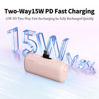 iWALK LinkPod Switch | USB-C and Lightning Plug Portable Charger Pink