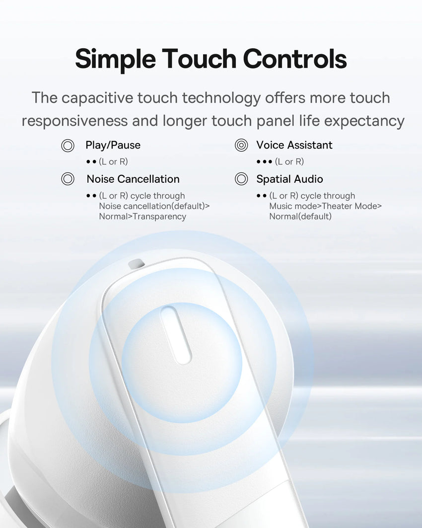 Baseus Bowie E20 True Wireless Earphones - Stellar White