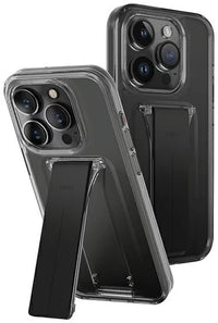UNIQ HYBRID IPHONE 15 PRO MAX HELDRO MOUNT WITH STAND - VAPOUR (SMOKE)