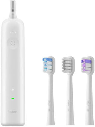 Laifen Wave Tooth Brush (ABS Plastic)with high-frequency vibrations of up to 66,000 times per minute with an ultra-wide 60° oscillating motion. IOS and Android Support 1TB91-P-SA-WH-003