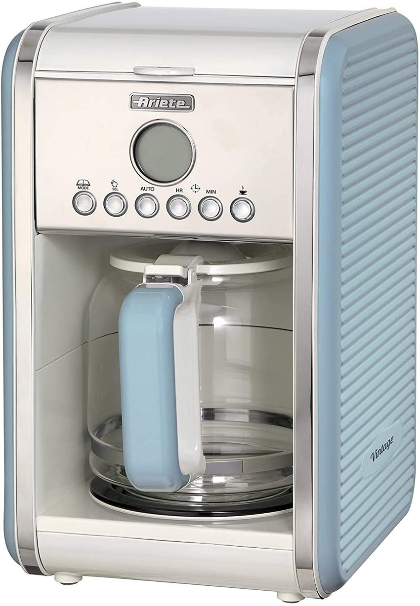 Ariete 4/12 Cup Drip Coffee Maker, Blue (Model: MOD1342.05)