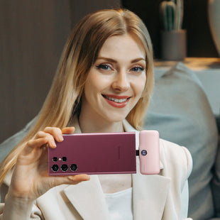 iWALKSmall Portable Charger, 4800mAh 18W PD Fast Charging Power Bank with Built in USB C Connector, External Mini Battery Pack for Samsung Galaxy Z Flip, S24/S23, Android, iPhone 15/Pro/Max