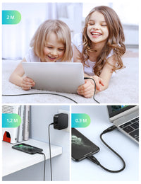 RAVPower RP-CB1017 Type-C to Lightning Cable 1.2m Nylon Green