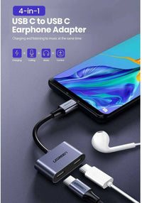 UGREEN USB-C One-Two Converter CM232 gray CM232