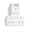 RAVPower RP-PC1036 PD Pioneer 20W 3 port charger White UK Version with 3 AC plug white