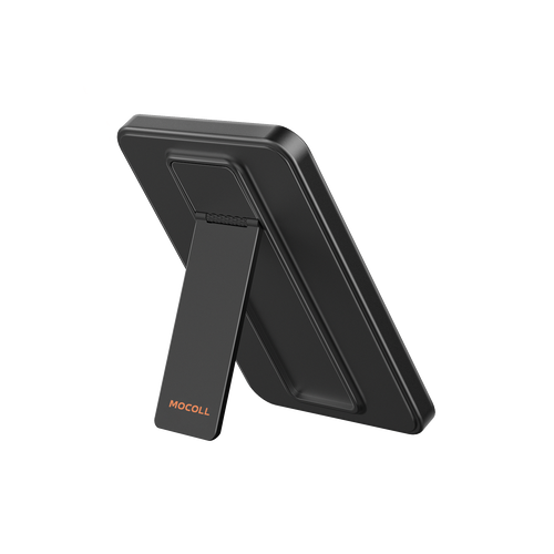 MOCOLL 5000mAh Black Magnetic Power Bank Stand – PD 20W Fast Wireless Charging