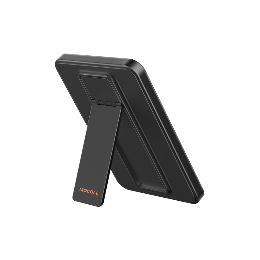 MOCOLL 5000mAh Black Magnetic Power Bank Stand – PD 20W Fast Wireless Charging