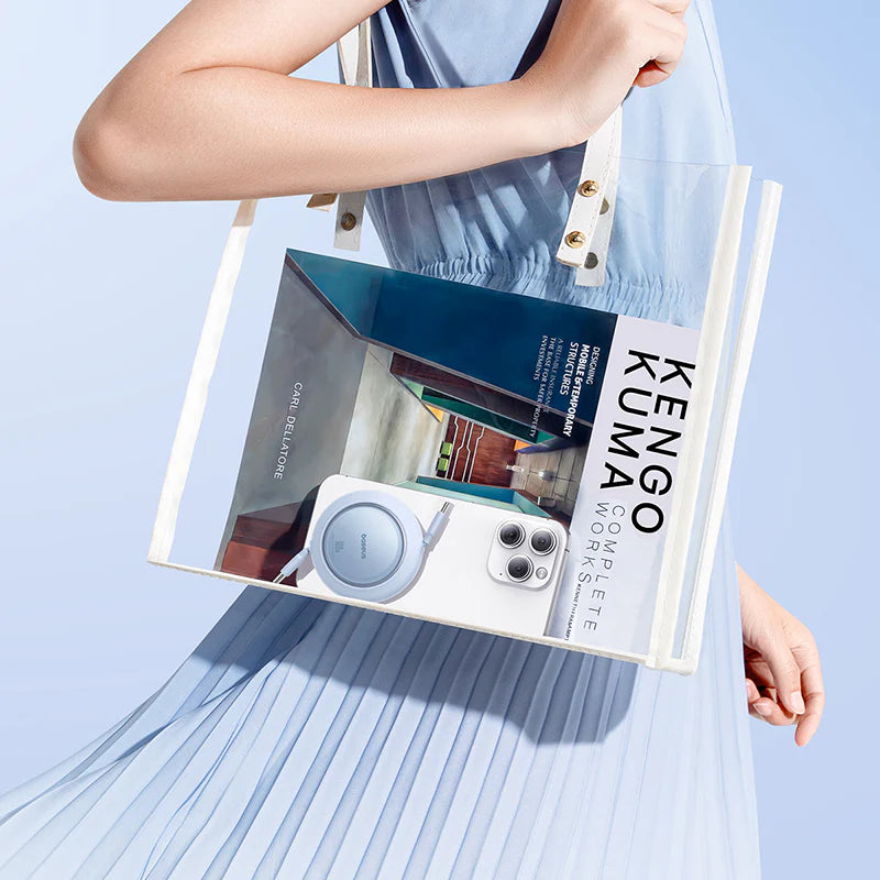 Baseus Free2Pull Mini Retractable Cable USB-C to USB-C 100W 1.5m - Galaxy Blue