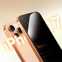 Mocoll for iPhone 17 Pro Screen Protector, 2.5D Full Cover Privacy Tempered Glass - Black