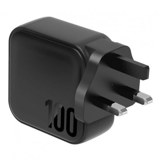 Energea Travelite 100W GaN Wall Charger - Black EOL