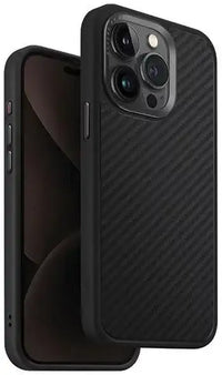 UNIQ HYBRID IPHONE 15 PRO  MAGCLICK CHARGING KEVA - CARBON (BLACK)