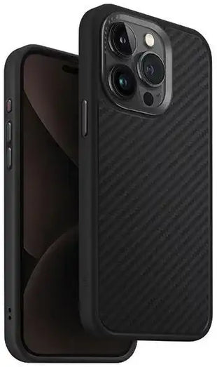UNIQ HYBRID IPHONE 15 PRO  MAGCLICK CHARGING KEVA - CARBON (BLACK)
