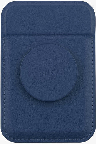 UNIQ FLIXA MAGNETIC CARD HOLDER AND POP-OUT GRIP-STAND - NAVY BLUE (NAVY BLUE) EOL
