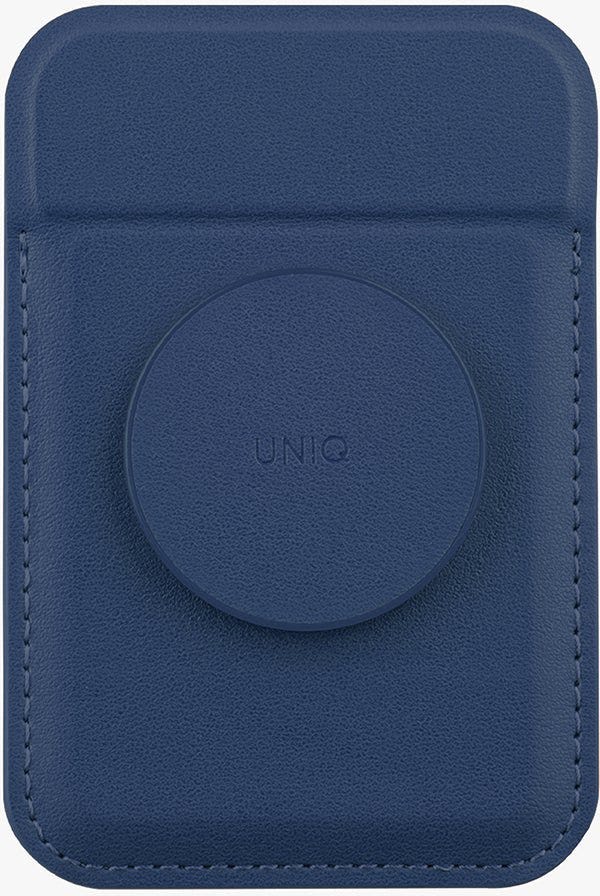 UNIQ FLIXA MAGNETIC CARD HOLDER AND POP-OUT GRIP-STAND - NAVY BLUE (NAVY BLUE) EOL