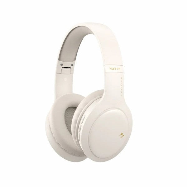 Havit-H633BT Audio series-Bluetooth headphone - Beige