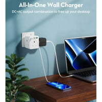 RAVPower RP-PC1037 PD 20W wall charger White UK Version with 3 AC plug white