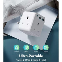 RAVPower RP-PC1037 PD 20W wall charger White UK Version with 3 AC plug white