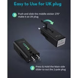 RAVPower RP-PC1060 Super Mini 1C port PD30W travel adpater (UK,EU,US,AUS Plug) black