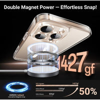 UGREEN Classy Clear Magnetic Protective Case for iPhone 16 Pro Max (Clear)