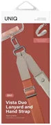 UNIQ VISTA DUO 2-IN-1 LANYARD AND HAND STRAP - TERRACOTTA (TERRACOTTA/BEIGE) TERRACOTTA/BEIGE