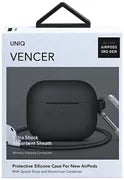 Uniq Vencer Silicone Hang Case for  Airpods 3 - Charcoal Dark Grey EOL